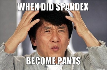 pants - spandex - chan mem